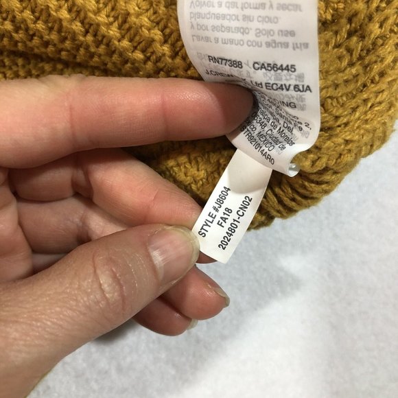 Madewell Womens XXS Chunky Knit Sweater Tank Top Ribbed Fall Gold Mustard - Picture 9 of 10